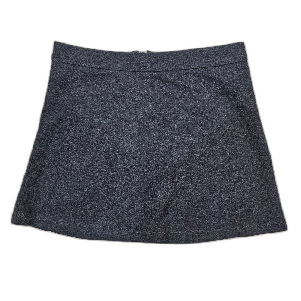 Forever 21 Charcoal Heather Gray Zip-Back Skirt - Size Small - EUC